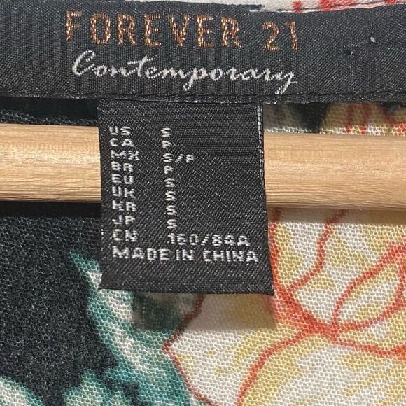 Forever 21 Black Floral Flowy Boho Maxi Sundress - Picture 7 of 7